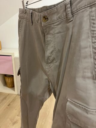 Pantalón Cargo Chino Gris