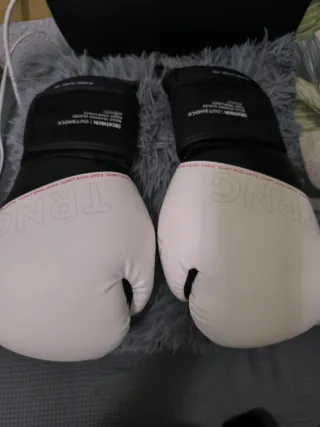 Guantes Boxeo 12 oz + Vendas Decathlon