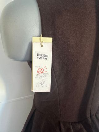 Vestido de lana STRENA Marrón Chocolate