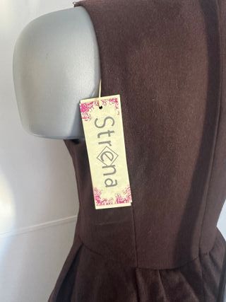 Vestido de lana STRENA Marrón Chocolate