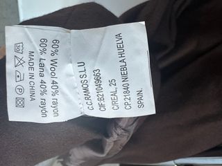 Vestido de lana STRENA Marrón Chocolate