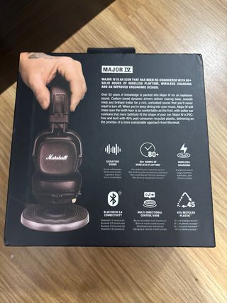 Marshall Major IV Auriculares Bluetooth Marrones