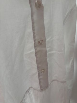 Camisa Vestido Blanco Talla Única