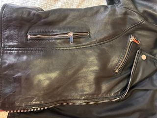 Cazadora Biker Stradivarius Talla M. Piel