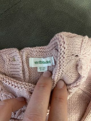 Ranita punto rosa - Talla 3 meses