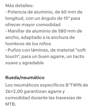 Bicicleta de montaña niño