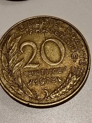 Vecchie Monete Franco Francese Anni 60-80