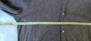 Camisa Massimo Dutti Marrón Texturizada Talla M