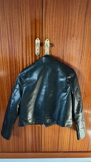 Chaqueta de cuero Negra