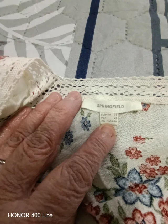 Vestido largo estampado floral