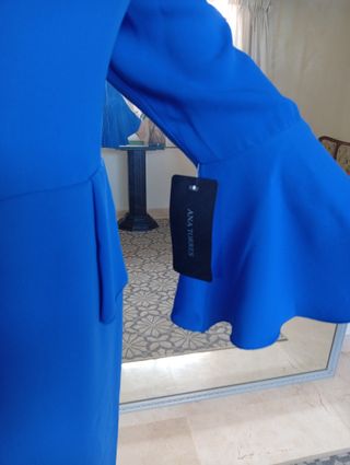 Vestido fiesta Ana Torres azul