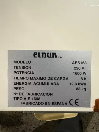 Acumulador Calefacción Gabarron El Nur AES