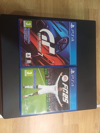 PS4 Pro Negra + cables+ 2 Mandos y Juegos