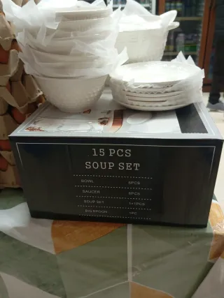 Juego de 15 piezas para sopa