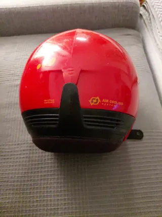 Casco de esquí infantil rojo 5-9 años