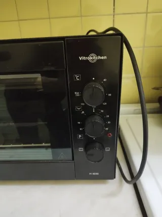 Horno Eléctrico Portátil Negro