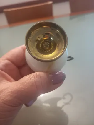 Anforetta vintage metallo e onice