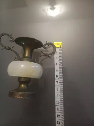 Anforetta vintage metallo e onice