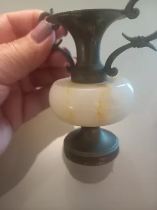 Anforetta vintage metallo e onice