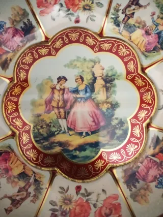 Bandeja Decorada Británica Daher 1971.