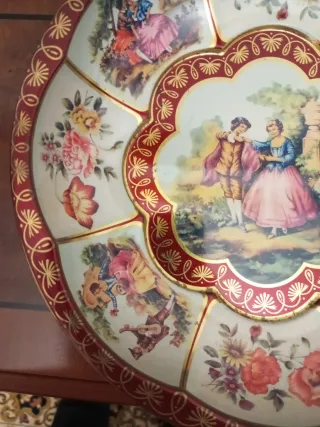 Bandeja Decorada Británica Daher 1971.