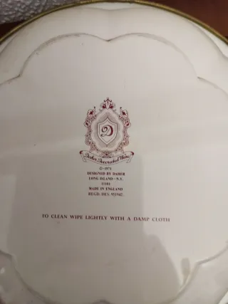 Bandeja Decorada Británica Daher 1971.