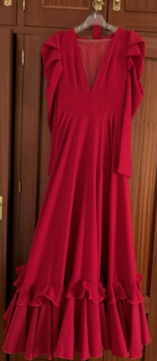 Traje de flamenca rojo