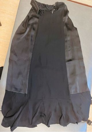 Vestido negro con encaje