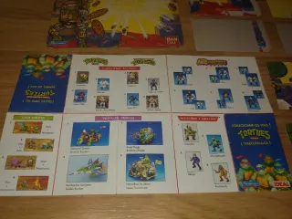 Folleto y cartones Tortugas Ninja