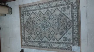 Tappeto beige e marrone per ingresso