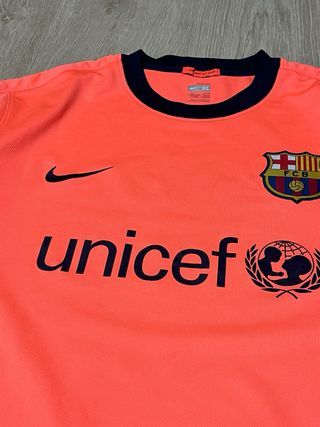 Camiseta FC Barcelona Messi 10 Naranja Talla XL