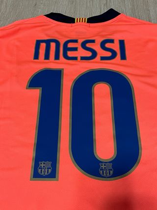 Camiseta FC Barcelona Messi 10 Naranja Talla XL