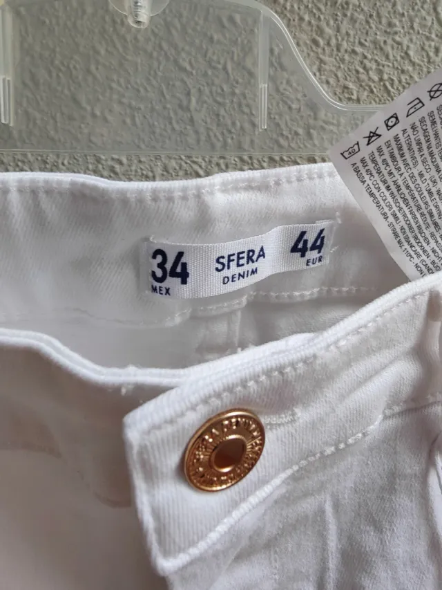 Pantalón Sfera blanco nuevo con etiquetas