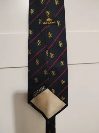Corbata El Corte Inglés Seda Rayas Leones