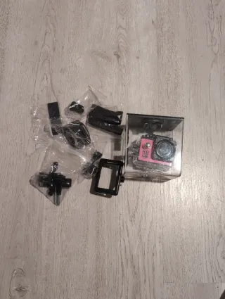 Cámara Deportiva HD IM2 TEC Rosa + accesorios