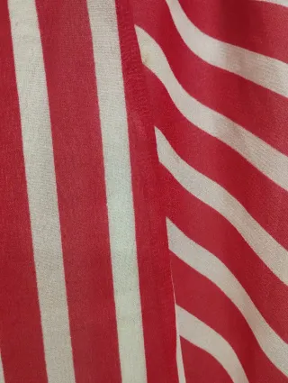 Vestido Tiffosi S Listras Vermelho e Branco