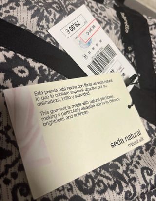 Vestido Seda Estampado Talla M