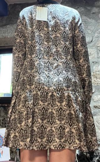 Vestido Seda Estampado Talla M