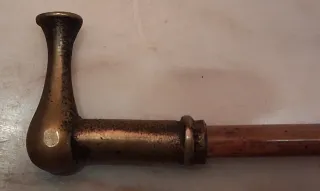 Frustino Swagger Stick ottone e legno pregiato