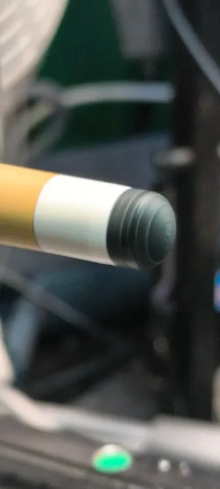 Taco de billar rehabilitado