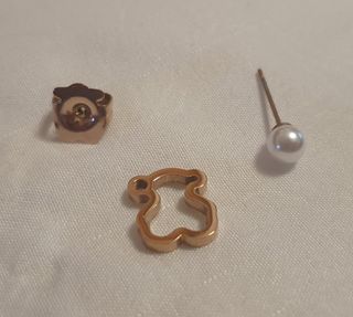 Pendientes Tous Oso Perla Oro rosa