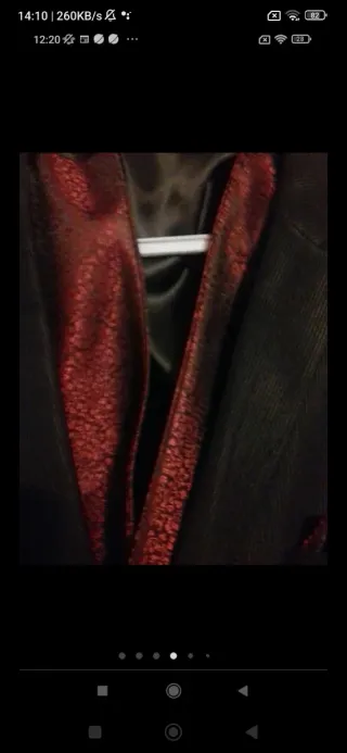 Traje de Novio Negro y Rojo