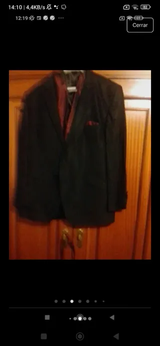 Traje de Novio Negro y Rojo