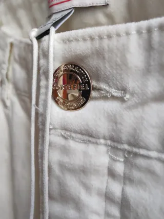 Pantalón Cortefiel Mujer Talla 44 Blanco. Nuevo