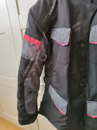 Chaqueta Moto Mujer Degend Negra Gris Roja Nueva