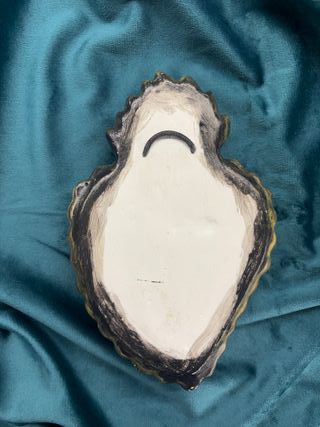 Cuore Sacro Decorativo Ex Voto Gesso