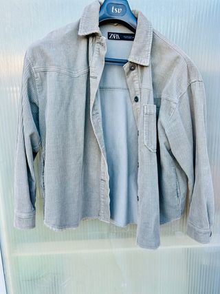 Sobrecamisa Zara Verde Oliva Talla M