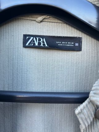 Sobrecamisa Zara Verde Oliva Talla M