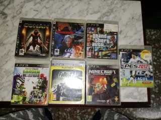 Lote Videojuegos PS3: Conan, DMC, GTA V, PES 2012