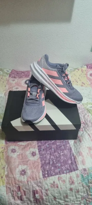 Adidas Running Mujer Gris Coral Talla 42/3